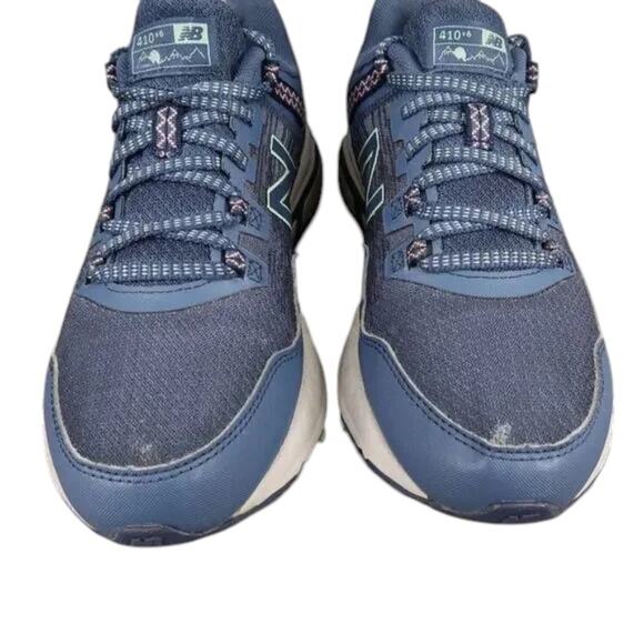 New Balance Shoe Women 7.5 Athletic Trail Running Sneaker All Terrain 410v6 Blue - Picture 3 of 15